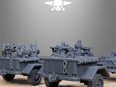 GrimGuard Support Vehicles 3D print model