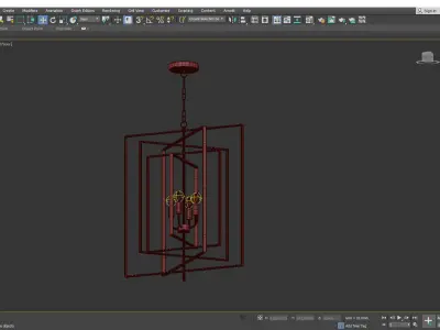 Hollis Chandelier Low-poly 3D model