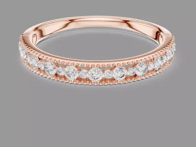  Eternity Light Diamond Band Ring  3D print model