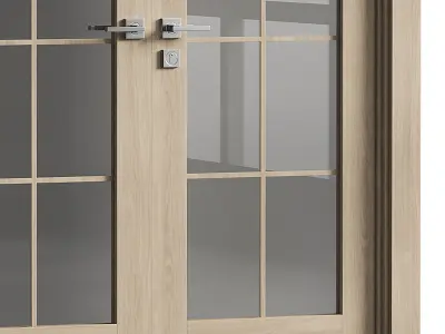 Double doors Belldinni Modern Interior Door 3D model
