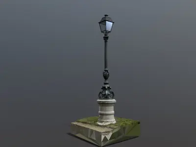 Street lamp Paris 3D model