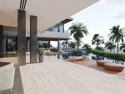 ProVis3D 028 - Hillside Villa House 3D model