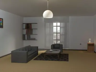 Guest Hall Free 3D model