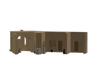 Docking Bay 94 Complete Entrance Diorama 3D print model