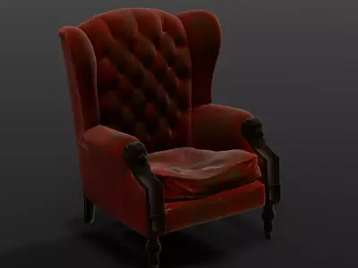 Chair 3D Model Low-poly 3D model