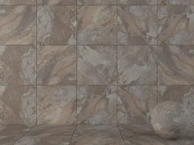 Stone Wall Tiles Rajasthan Black 80x80 Set 2 Texture