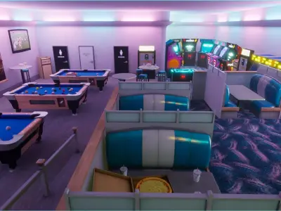 Pizza Bar Low-poly 3D model