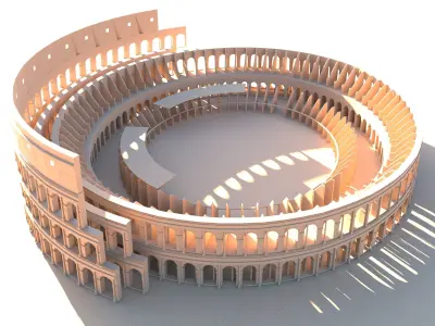 Coliseum 3D Model 3D model