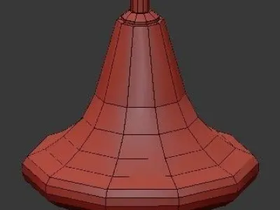 Untitled golden glass pendant light 3D model