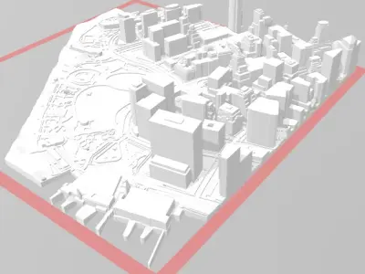  Manhattan New York City  3D print model FREE DAWNLOAD Free 3D print model