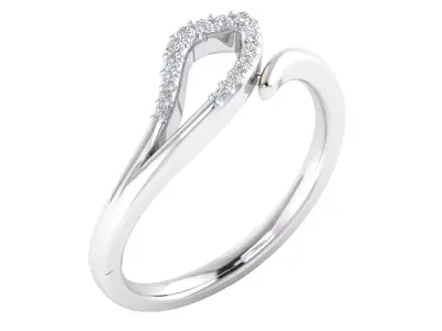  Women Ring Render 3dm STL MTL SLC JCD OBJ FBX Details 3D print model 14