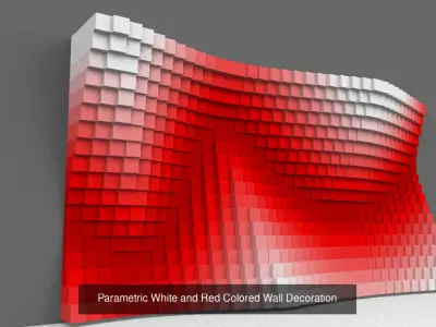 Parametric Colored Wall Decorations 3D Model Pack