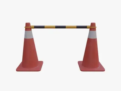 Street Props Low-poly 3D model