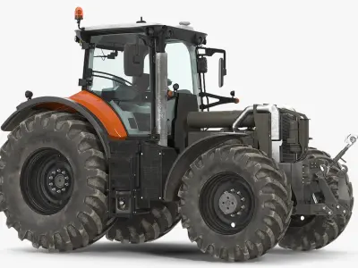  Generic Tractor Detailed Interior Dirty 