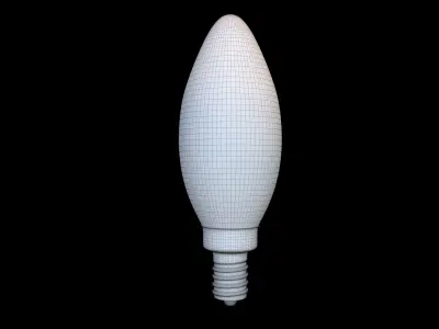 Candelabra Bulb  Low-poly 3D model