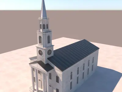 White Church 3D model