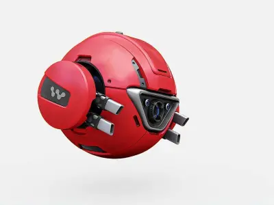 BALL DROID SC-200   RIGGED 3D model