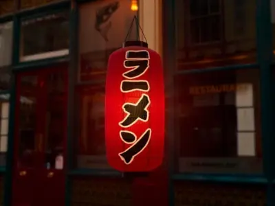 Chochin Ramen Lantern Free 3D model