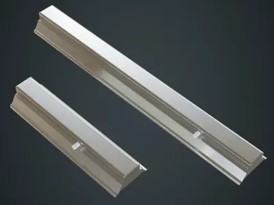 Fluorescent Bulb 1B Low-poly 3D model