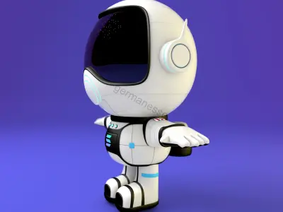 NFT Astronaut Character 3D model