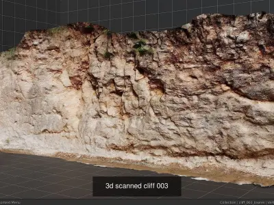 3d scanned rocks and cliffs pack