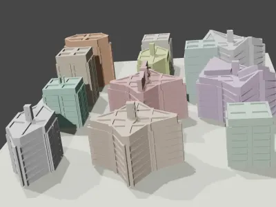 3d Building Minimature 3D print model