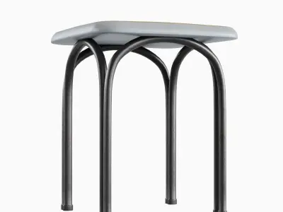 Steel Stool 04 3D model