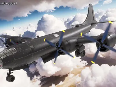  Heavy Strike Bomber Black Rigged 