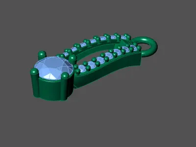 Women Pendants 3DM STL Pendant Renders Details 3D print model 3D print model