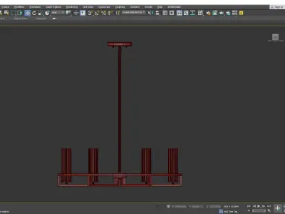 BOLTON CHANDELIER Low-poly 3D model