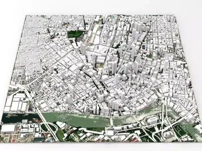 Cityscape Manila Philippines 3D model
