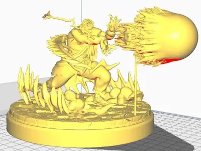 Ryu Street Fighter 6 Hadouken 3D print model