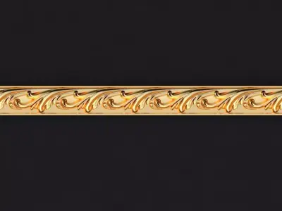 carved baguette 3D model
