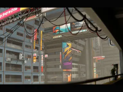 Cyberpunk City Asset Pack 3D model