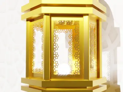Islamic Lamp Ramadhan 3D model