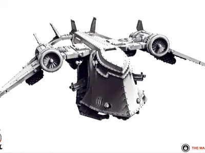 Feudal Guard - Gunship 3D print model