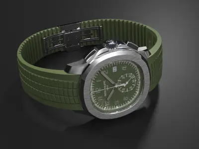  Mens Wrist Watch Patek Philippe Aquanaut Green 