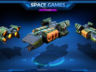 SPACE Games Vol-01  Low-poly 3D model