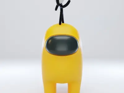 Among Us Stickmin Figure Character 3D model