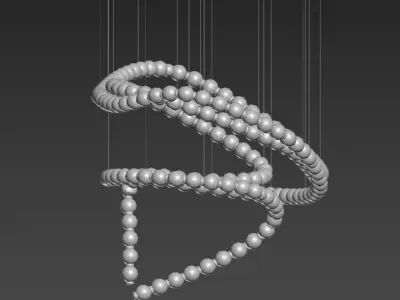 Pearl Chandelier 3D model
