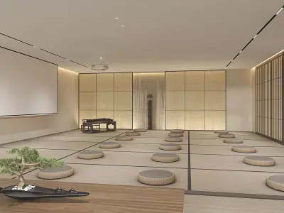 Japanese office Interior 3D model