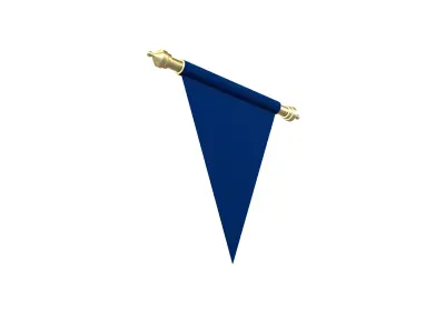 Pennant V2 002 Low-poly 3D model
