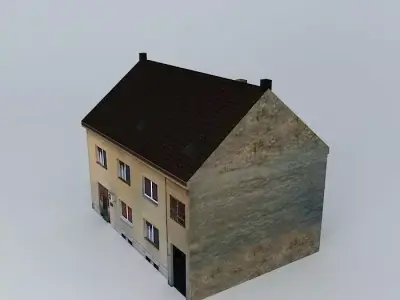 European Style Small Building Low-poly 3D model