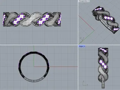 44 ring 3D print model
