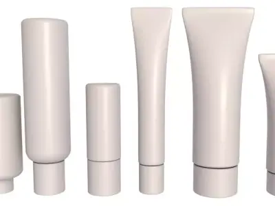 Cosmetic containers 3D model