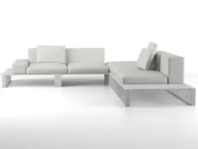 Docks outdoor sectional sofa 3D model