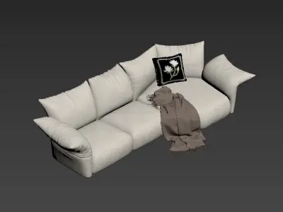 modern sofa chair  3D model