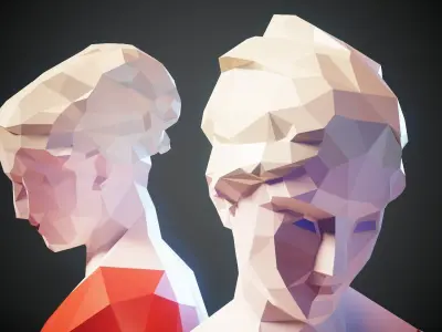 Low poly stylized environment pack da1 Low-poly 3D model