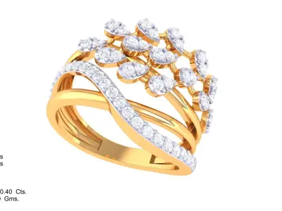   Women Ring MTL 3dm STL OBJ FBX Details 3D print model
