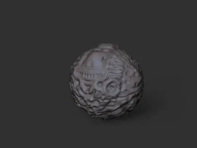 Sci-Fi Organic Brain Prop VFX Asset 3D model